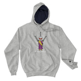 Revelation 1:14-20 Christian Hoodie - Champion Hoodie EternalChristianTees Light Steel 2XL